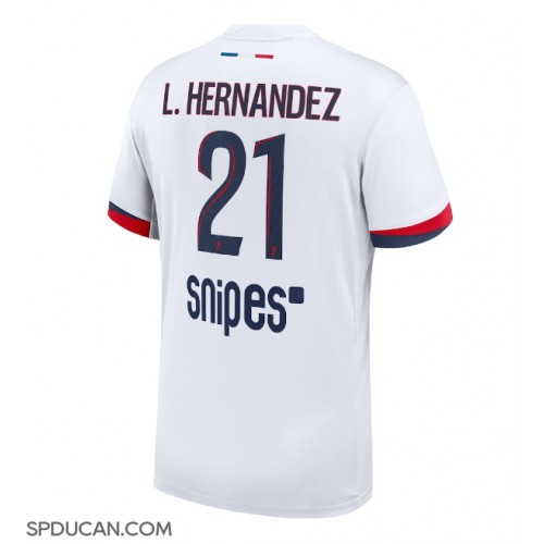 Muški Nogometni Dres Paris Saint-Germain Lucas Hernandez #21 Gostujuci 2025-26 Kratak Rukav